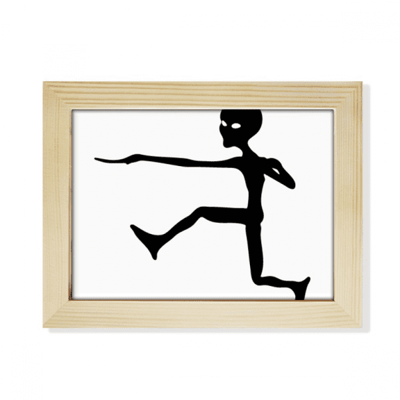 Universe Alien Monster Jumping Alien Desktop Photo Frame Picture Art Decoration Painting 6x8 inch