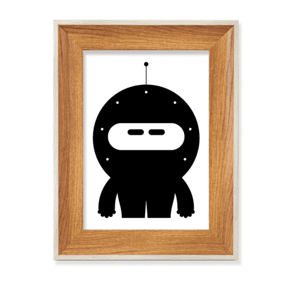 Universe Alien Monster Robot Desktop Wooden Photo Frame Display Picture Art Painting Multiple Sets