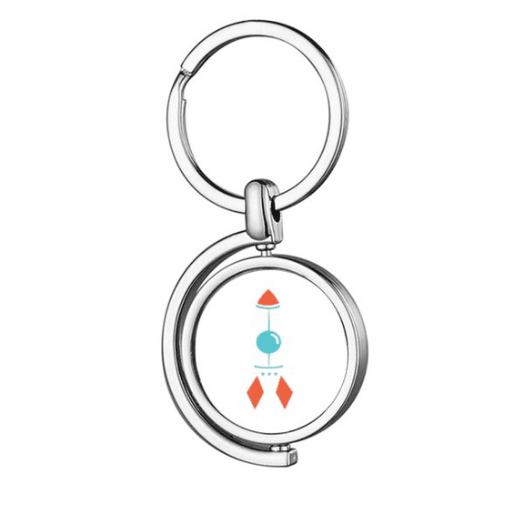 Universe Alien Monster Rocket Rotating Keychain Metal Keyring Holder