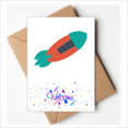 thumbnail image 1 of Universe Alien Monster Rocket Welcome Back Greeting Cards Envelopes Blank, 1 of 4