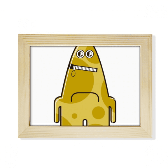 Universe Alien Monster Yellow Monster Desktop Photo Frame Picture Art Decoration Painting 6x8 inch