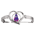 thumbnail image 1 of Universe Alien Purple Monster Bracelet Heart Jewelry Wire Bangle, 1 of 4
