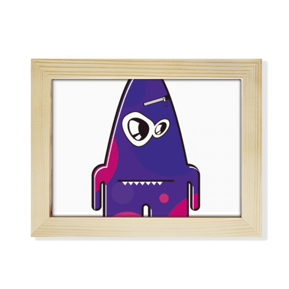 Universe Alien Purple Monster Desktop Photo Frame Picture Art Decoration Painting 6x8 inch