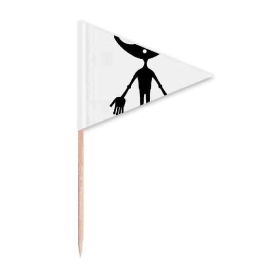 Universe And Alien Alien Art Deco  Fashion Toothpick Triangle Cupcake Toppers Flag