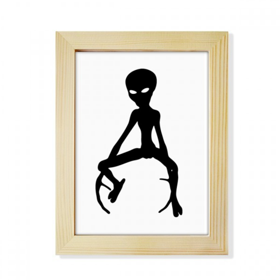 Universe And Alien Alien Desktop Adorn Photo Frame Display Art Painting Wooden