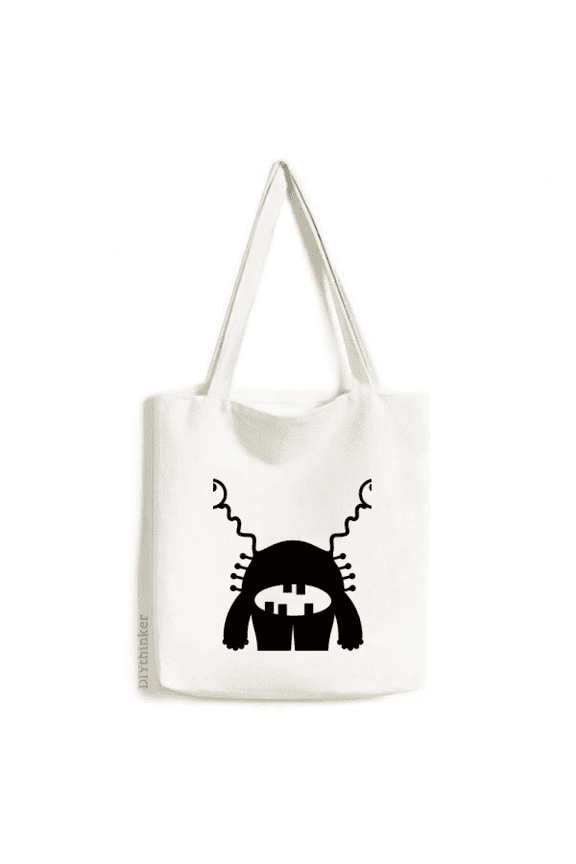 Universe And Alien Alien Sketch Tote Canvas Bag Shopping Satchel Casual Handbag
