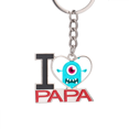 thumbnail image 1 of Universe And Alien Blue Cyclops Alien Keychain Metal Keyring Holder Love PAPA Father, 1 of 3