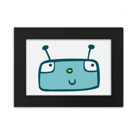 Universe And Alien Blue Robot Desktop Photo Frame Ornaments Picture Art Painting