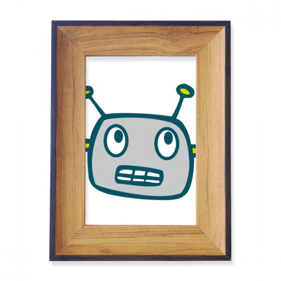 Universe And Alien Gray Robot Photo Frame Exhibition Display Art Desktop Painting