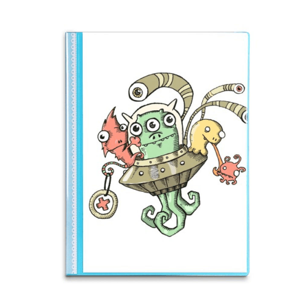 Universe And Alien Monster Book Sheet Protectors Portfolio Binder ...
