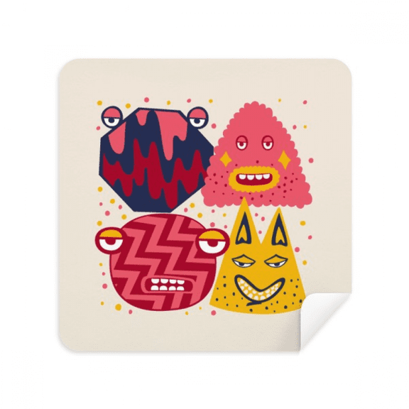 Universe And Alien Monster Party Glasses Cloth Screen Cleaner Suede Fabric 2 Pack