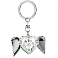 thumbnail image 1 of Universe And Alien Monster Set Heart Angel Wing Key Chain Holder, 1 of 3
