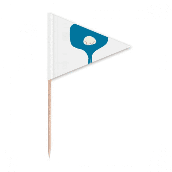 Universe And Alien Monster Toothpick Triangle Cupcake Toppers Flag