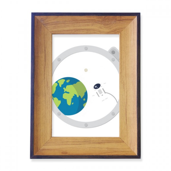 Universe And Alien Out Of Window Photo Frame Exhibition Display Art Desktop Painting