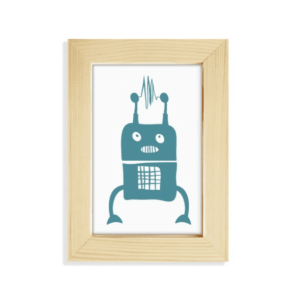 Universe And Alien Robot Desktop Display Photo Frame Picture Art Painting 5x7 inch