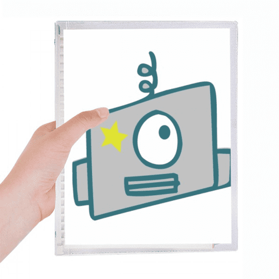 Universe And Alien Single Eye Robot Notebook Loose Diary Refillable Journal Stationery