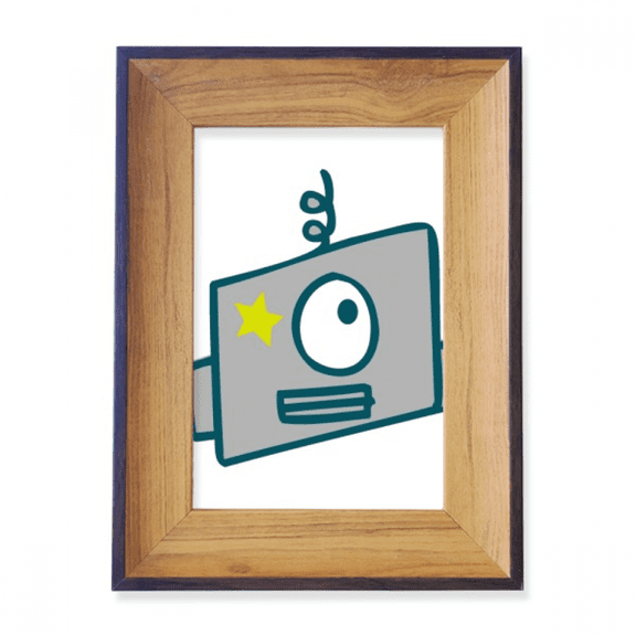 Universe And Alien Single Eye Robot Photo Frame Exhibition Display Art Desktop Painting