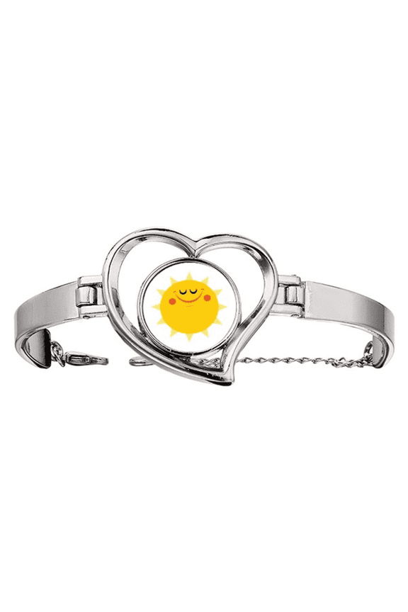 Universe And Alien Sling Sun Bracelet Heart Jewelry Wire Bangle