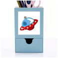 thumbnail image 1 of Universe And Alien UFO Art Deco Fashion Desk Supplies Organizer Pen Holder Card, 1 of 3