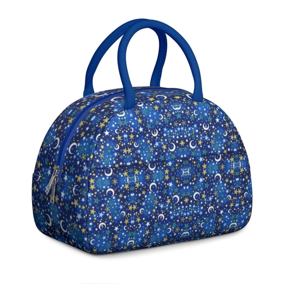 Universe Bloom Lunch Bag – Celestial Star Print Tote with Sci-fi Aesthetic, Leakproof & Ideal for Women Who Love the Cosmos