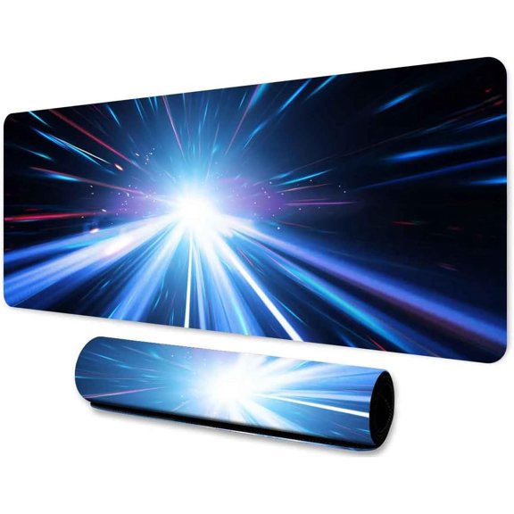 Universe Game Mouse Pad 31.5x11.8 Inches Fantastic Cosmic Starlight Graphic Printed Non Slip Rubber Mouse Pad for Work Game Office Home BDLSMN195