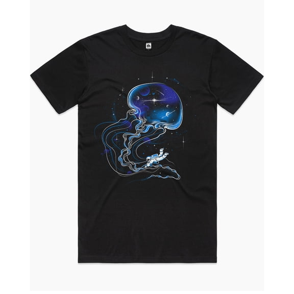 Universe Is a Big Jellyfish T-Shirt Australia Online colour_black