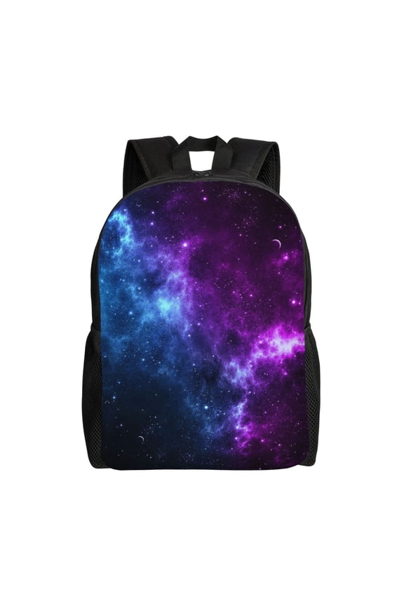 Universe Nebula Galaxy Backpack Travel Bag For Men Women Lightweight Back Pack With Laptop Compartmen
