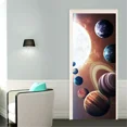thumbnail image 1 of Universe Planets Door Stickers Wallpaper Galaxy Starry Sky Doors Murals Shining Solar System Decals, 1 of 5