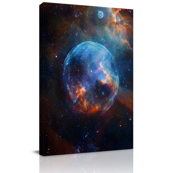 Universe Scenery Canvas Wall Art for Living Room, Abstract Planet Fantasy Mystic Cosmic Modern Wall Decor Framed Artwork Pictures Ready to Hang for Bedroom Office Home Decor