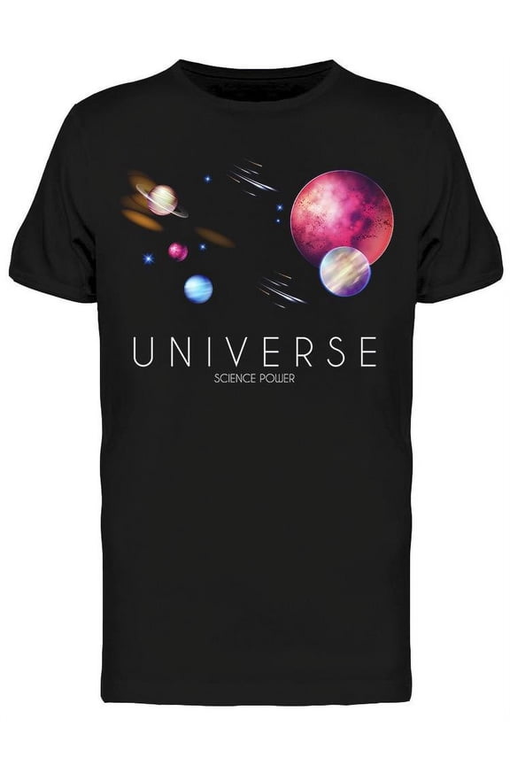 Universe Science Power T-Shirt Men -Image by Shutterstock, Male Medium