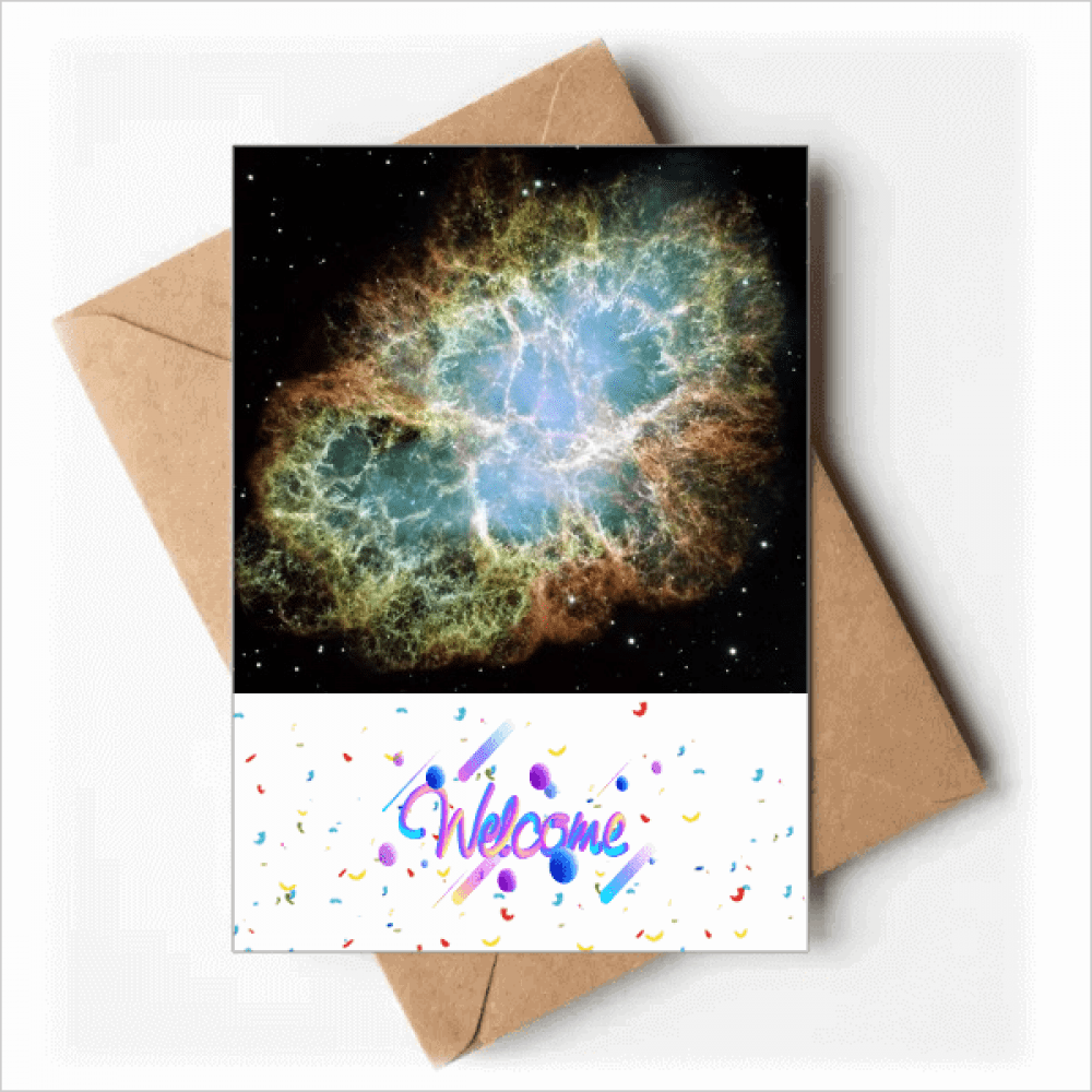 Universe Space Mystery Nebula Back Greeting Cards Envelopes