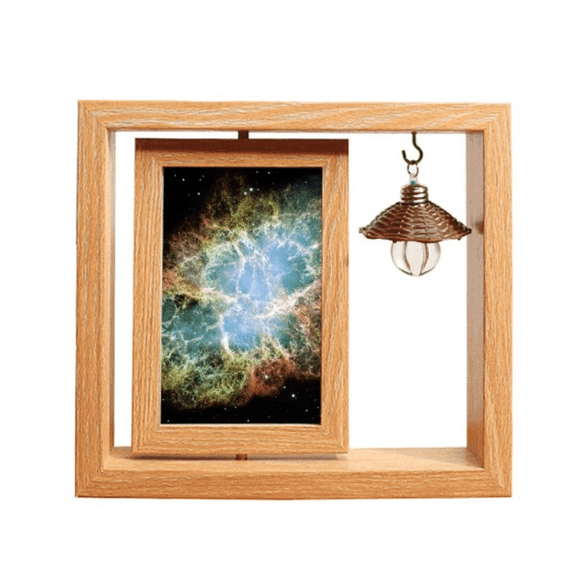 Universe Space Mystery Nebula Wooden Rotating Picture Photo Frame 4x6