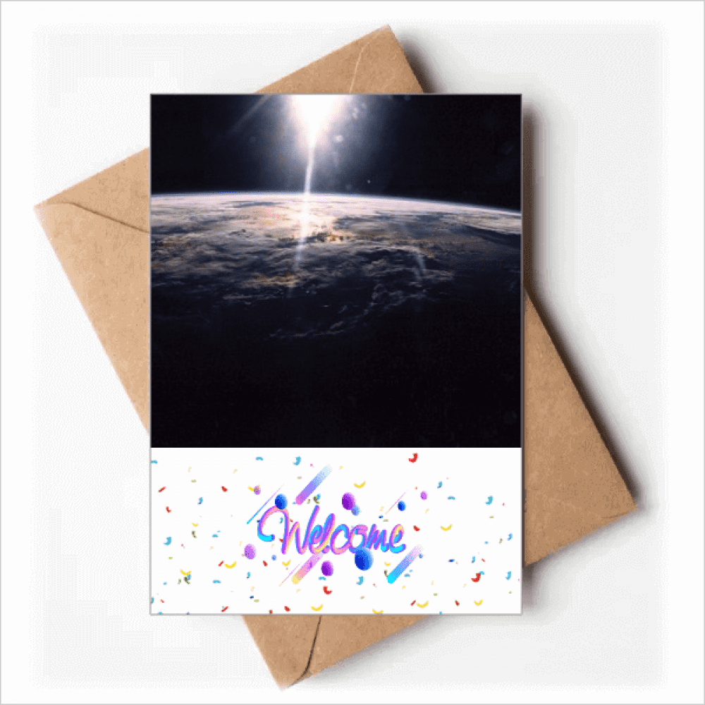 Universe Space Mystery Star Aerial Back Greeting Cards