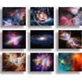 thumbnail image 1 of Universe Starry Sky Wall Art Outer Space Nebula Galaxy Canvas Decoration Painting，for Bedroom, Lvingroom, Bathroom Decor ，Posters for Kids, Boys or Girls Room（Only canvas）, 1 of 6