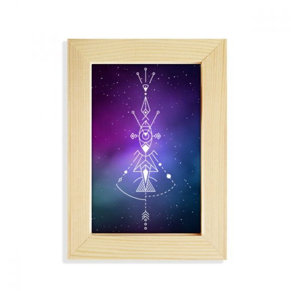 Universe Symbol Totem Pattern Alien Desktop Display Photo Frame Picture Art Painting 5x7 inch