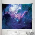 thumbnail image 1 of Universe Tapestry, Nebula of Modern Colors Stars Galaxies Outer Space Trippy Journey, Fabric Wall Hanging Decor for Bedroom Living Room Dorm, 5 Sizes, Dark Teal Lavender and Pink, by Ambesonne, 1 of 1