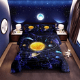 thumbnail image 1 of Universe Themed Bedding Set Outer Space Twin Comforter Set Solar System Bedding Comforter Sets, Space Planet Print Duvet Insert for Teens Purple Galaxy Starry Sky Quilt, 1 of 5