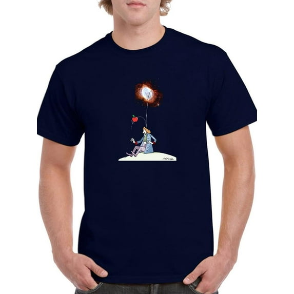 Universe's Apple T-Shirt Men -Hicabi De Merc Designs, Male 3X-Large