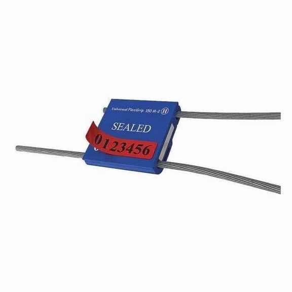 Universeal Cable Seal 12" x 1/16", Aluminum, Blue, Pk50 F150M-2-APEEL BLUE50