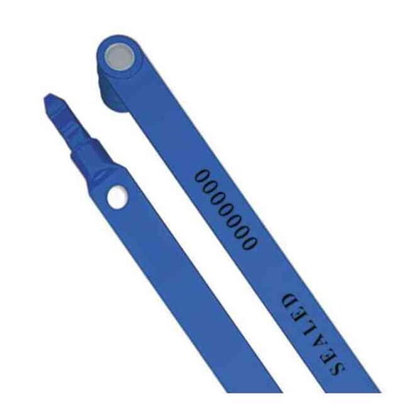 Universeal Lock Seal,7-29/32 in L,Blue,Plastic,PK50 UFR-TS BLUE50