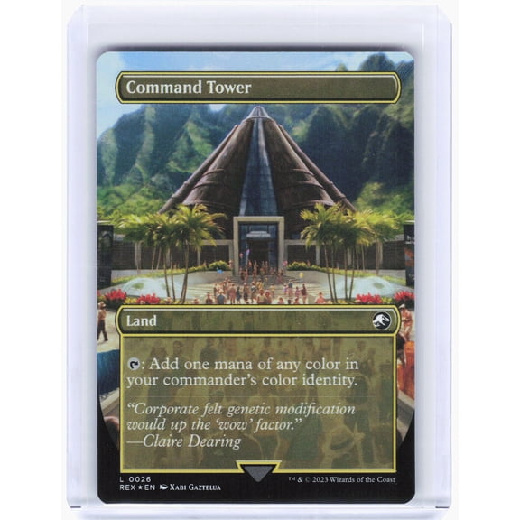Universes Beyond: Jurassic World Collection Command Tower (Borderless) Foil Land #26