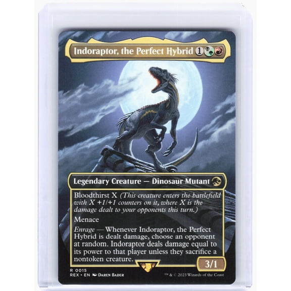 Universes Beyond: Jurassic World Collection Indoraptor, the Perfect Hybrid (Borderless) Non-Foil Rare #15