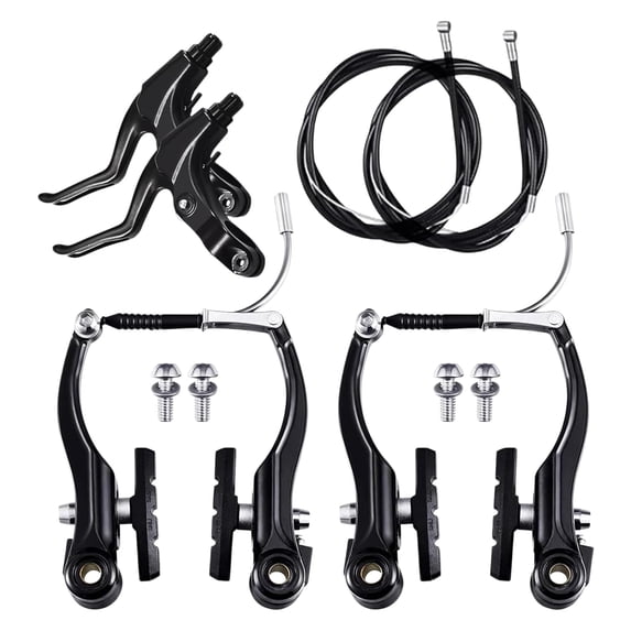 Universial Bike Brake Set Front Rear MTB Brake BMX Bike + Cables Lever Kit Callipers Levers Cables