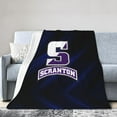 thumbnail image 1 of University A of Scranton Logo Fleece Blanket, Very Soft Microfiber Flannel Blanket for Couch Warm and Cozy for All Seasons, 1 of 6