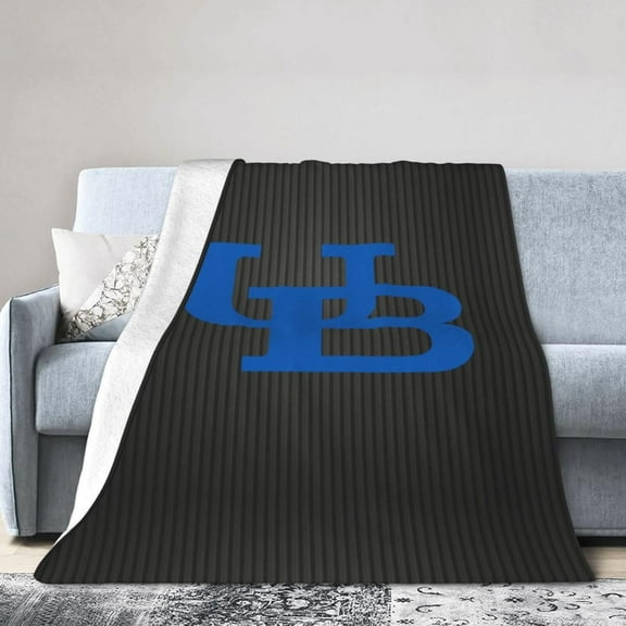 University At Buffalo Logo Fleece Blanket, Very Soft Microfiber Flannel Blanket for Couch Warm and Cozy for All Seasons