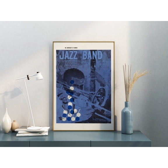University Denver Jazz Band Vintage Music Modern Wall Art Decorative Wall Decor Stylish Home Office Living Room Decor Unframed Paper Print