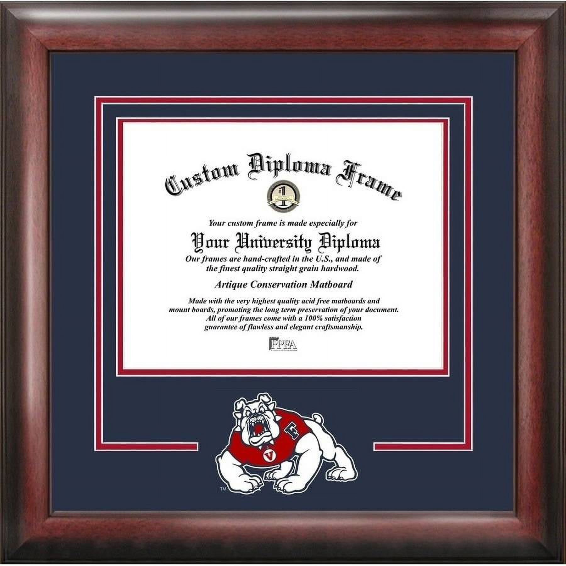 University Frames Cal State Fresno 11w x 8.5h Spirit Diploma Frame