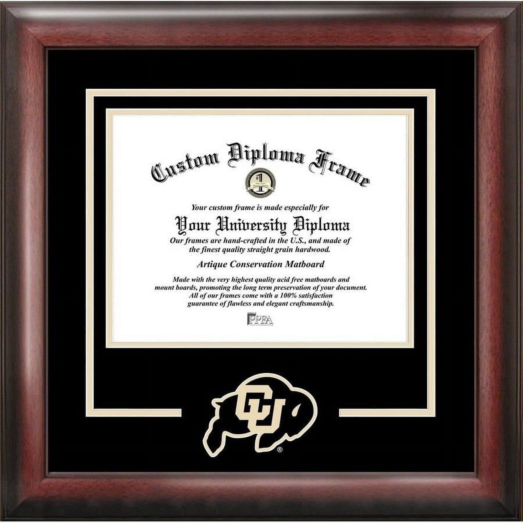 University Frames University of Colorado 11w x 8.5h Spirit Diploma Frame