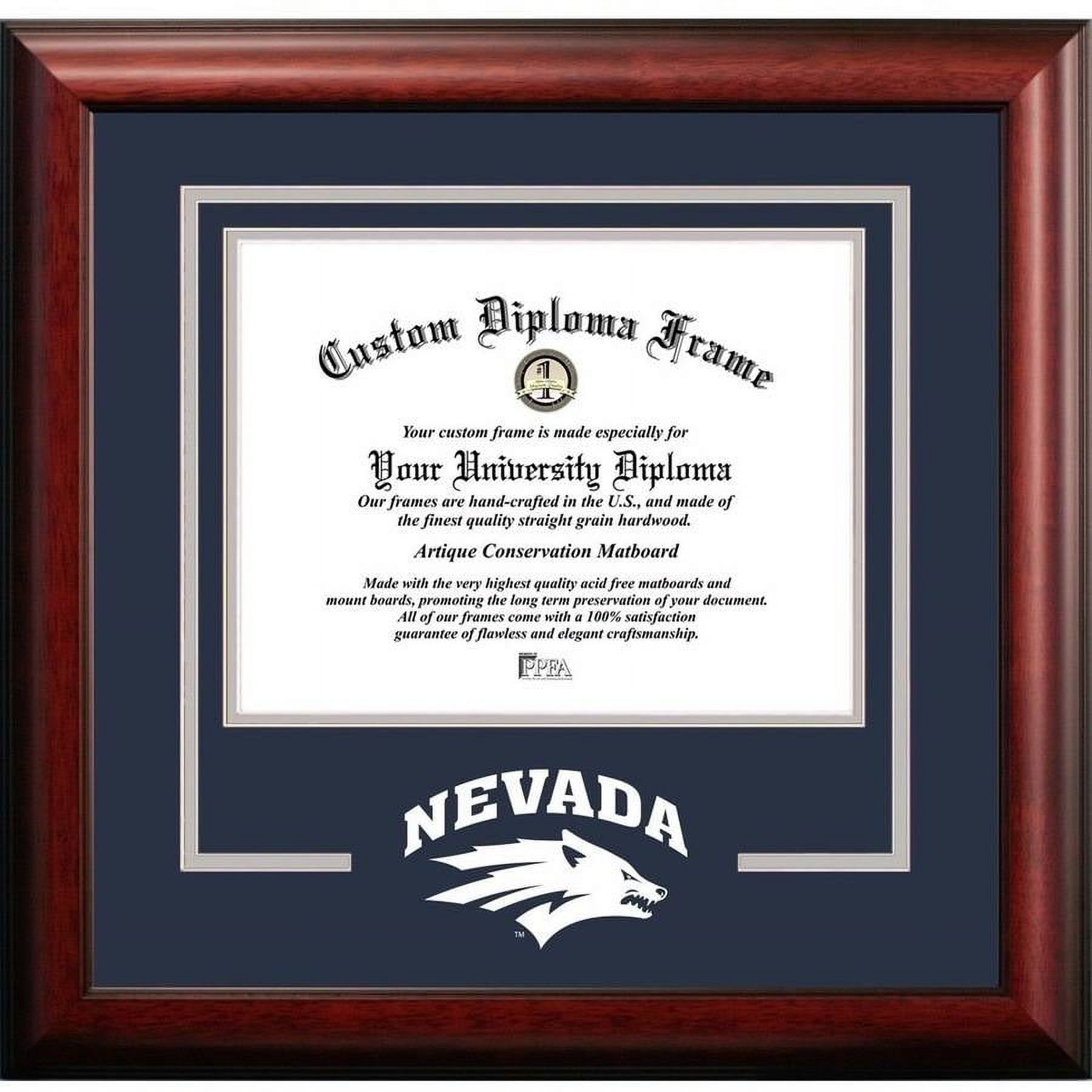 University Frames University of Nevada Wolf Pack 11w x 8.5h Spirit Diploma Frame