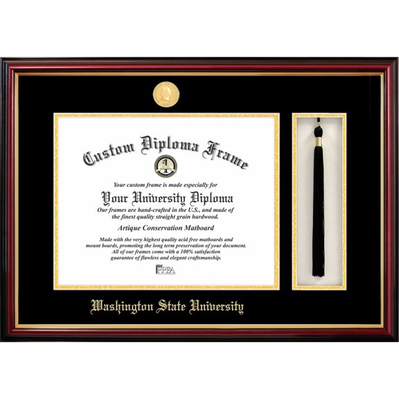 University Frames Washington State University 14w x 11h Tassel Box and Diploma Frame